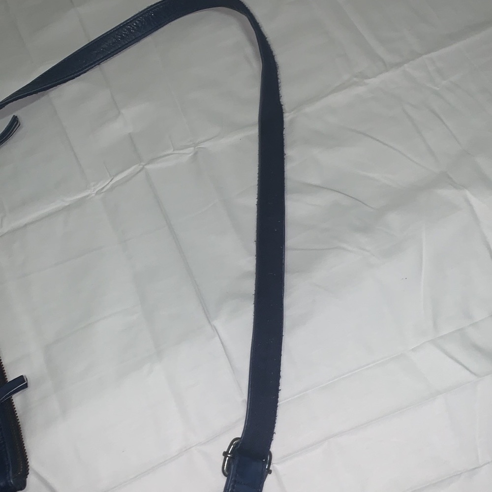 Fredsbruder soft leather handbag navy - Picture 9 of 11